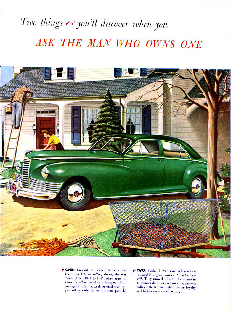 1946 Packard Auto Advertising